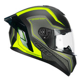 CGM 330G RIOT SPORT Integral Casco Negro Fluo Amarillo Mate